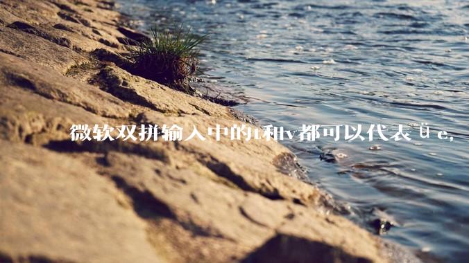 微软双拼输入中的t和v都可以代表üe，有何区别呢？